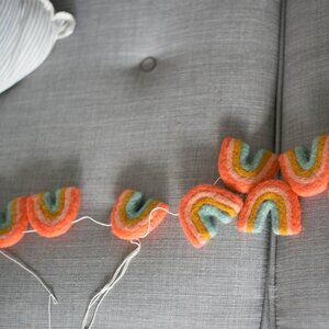 Small Felt Rainbow Garland